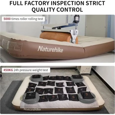 Naturehike (Chenjing) Built-In Pump Inflatable Mattress - Khaki Triple (200*180*25)
